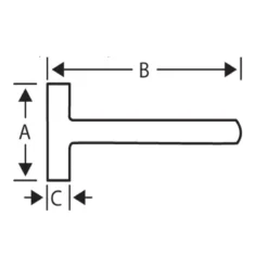 Bahco 484-2000 Moker Met Hickory Houten Steel -Tuinieren Winkel bahco moker 484 1911250 tekening 2
