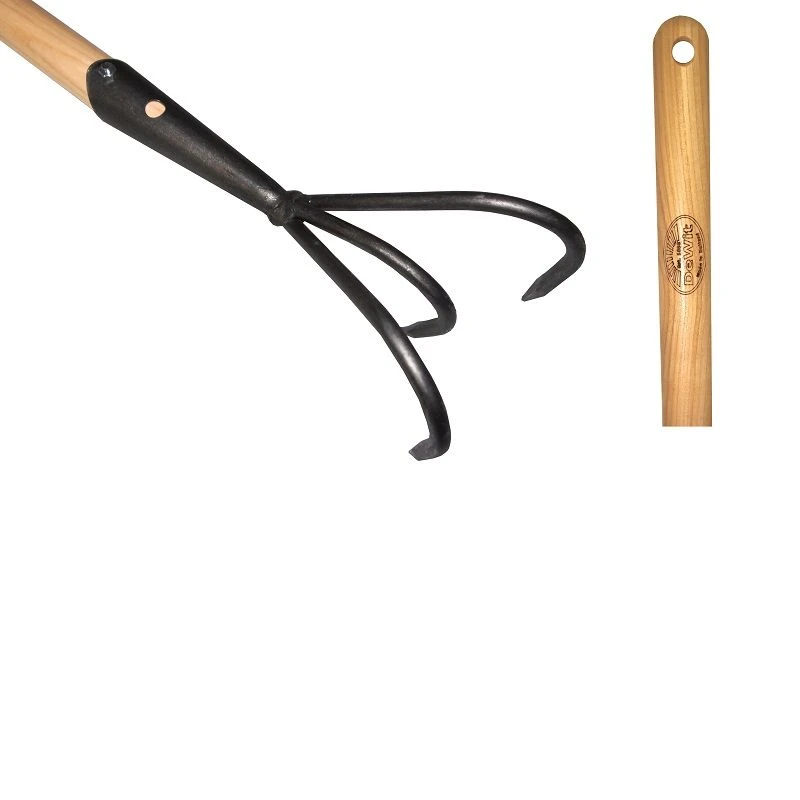 De Wit Cultivator / Krabber 3 Tands Met Essen Steel 150cm 1 De Wit Cultivator / Krabber 3 Tands Met Essen Steel 150cm