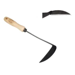 De Wit Japanse Handhak Links Met Essen Handvat 14cm