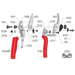 FELCO 10 Snoeischaar Linkshandig -Tuinieren Winkel felco 10 1