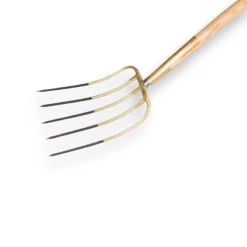 Offner Stalvork / Mestvork 5 Tands Brons Met Veerbus En Knopsteel 135cm