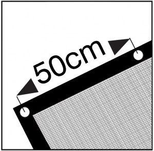 Cover PE Aanhangergaasnet / Gaaskleed Zwart 250x450cm 3 Cover PE Aanhangergaasnet / Gaaskleed Zwart 250x450cm - Afbeelding 3