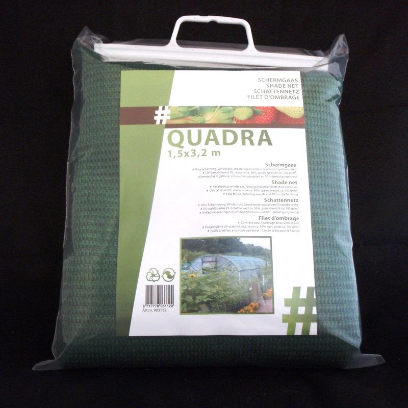 Quadra Schermgaas Groen 1,5x3,2m 3 Quadra Schermgaas Groen 1,5x3,2m - Afbeelding 3